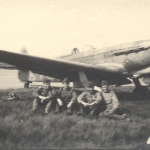 Под самолётом. Крайний справа. 1945